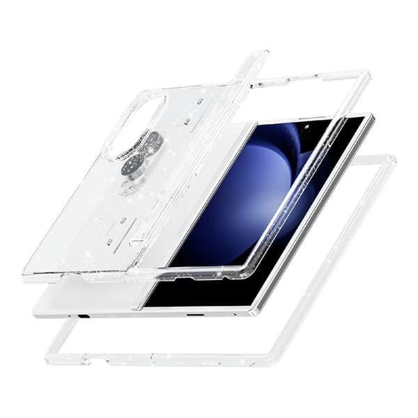 Hårdskal med glitter Samsung Galaxy Z Fold 8 Vit