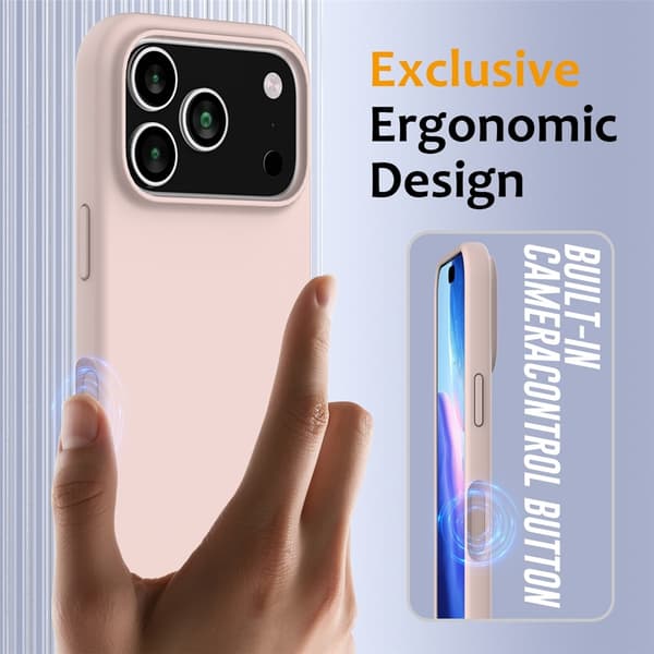 MagSafe Silikonskal iPhone 17 Pro Rosa
