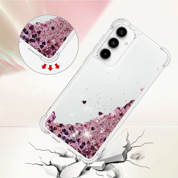 Glitter Bling TPU Case Samsung Galaxy A37 Roséguld