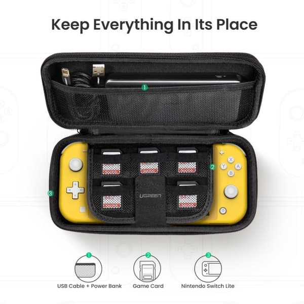 Ugreen Nintendo Switch Lite Förvaringsväska Svart