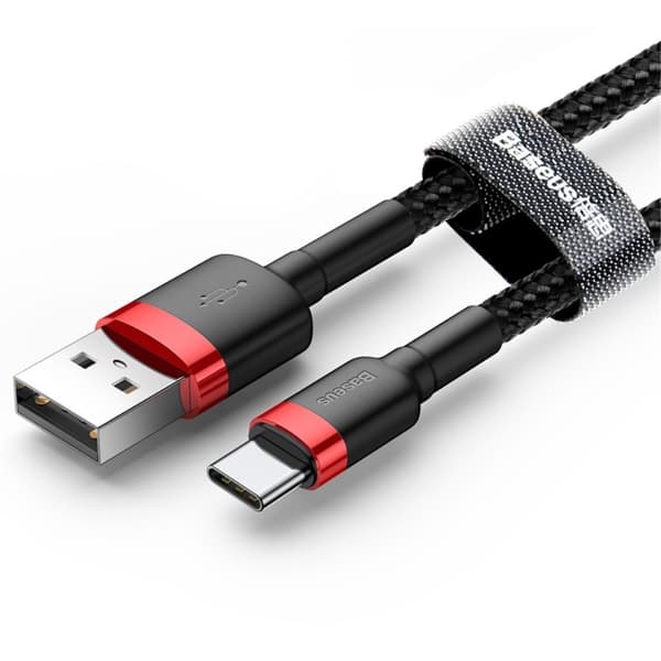 Baseus Cafule USB-C Kabel 2 Meter Röd