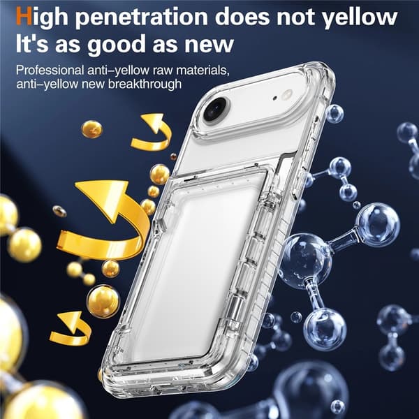 Skal Kortfack Kickstand iPhone Air Transparent