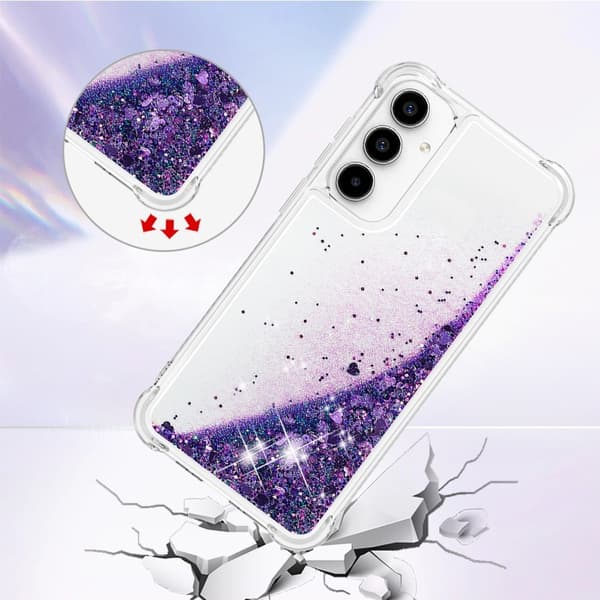 Glitter Bling TPU Case Samsung Galaxy A36 Lila