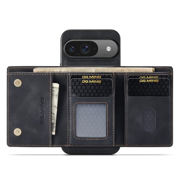 DG.MING Magnetic Card Slot Case Google Pixel 10 Black