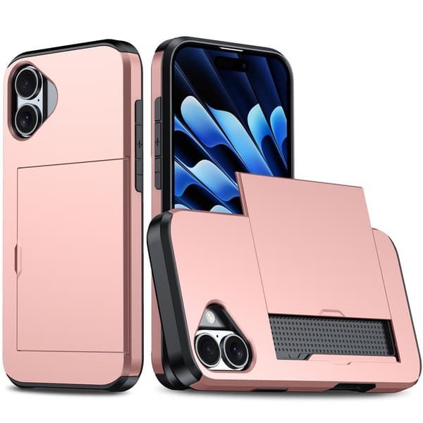 Skal Kortfack iPhone 17 Roséguld