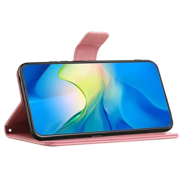 Läderfodral Fjärilar Samsung Galaxy A37 Rosa