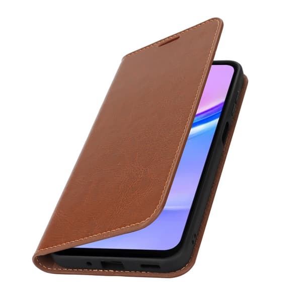 Mobilfodral Samsung Galaxy A17 Äkta Läder Brun