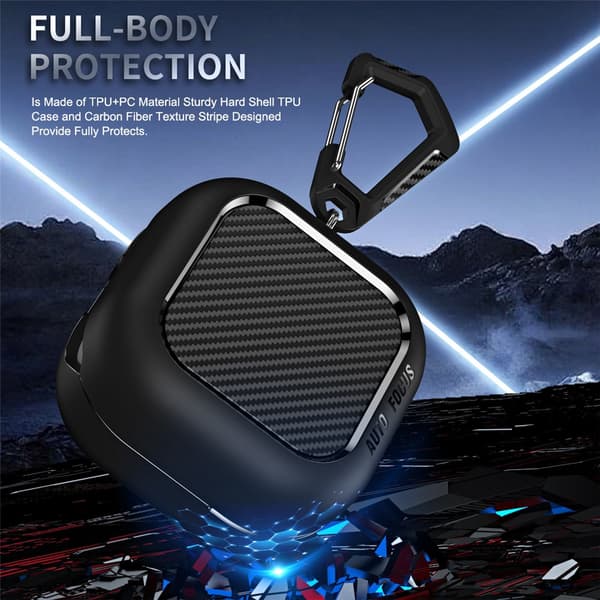 Carbon Case Samsung Galaxy Buds 4 Pro Svart