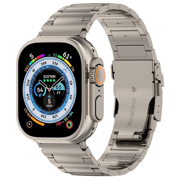 Titanarmband Apple Watch Series 11 46mm Grå