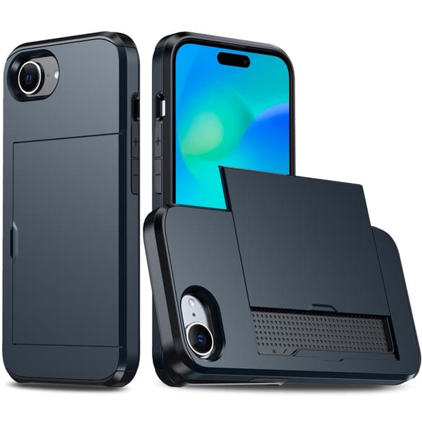 Skal Kortfack iPhone 16e Blå