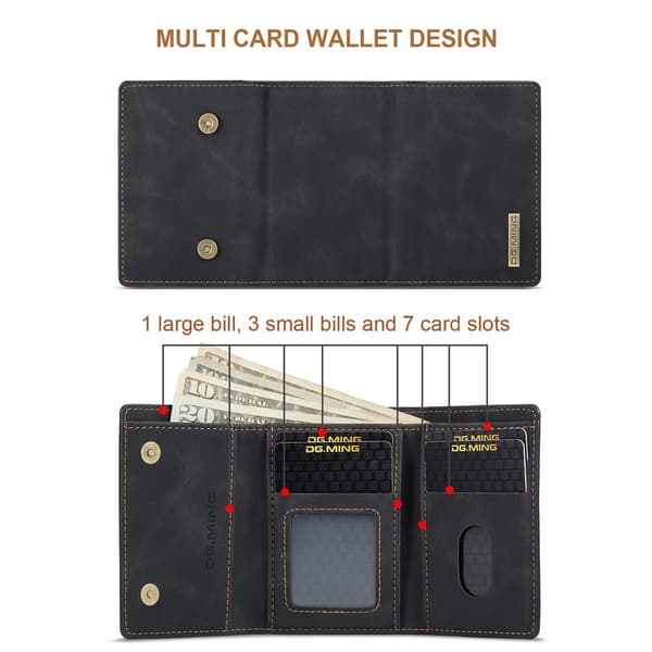 DG.MING Magnetic Card Slot Case Google Pixel 10 Pro XL Black