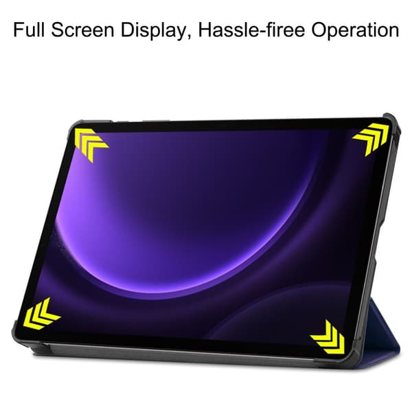 Samsung Galaxy Tab S10 FE Fodral Tri-fold Mörkblå