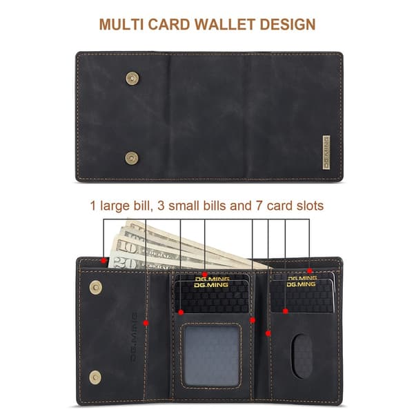 DG.MING Magnetic Card Slot Case Google Pixel 10 Pro Black