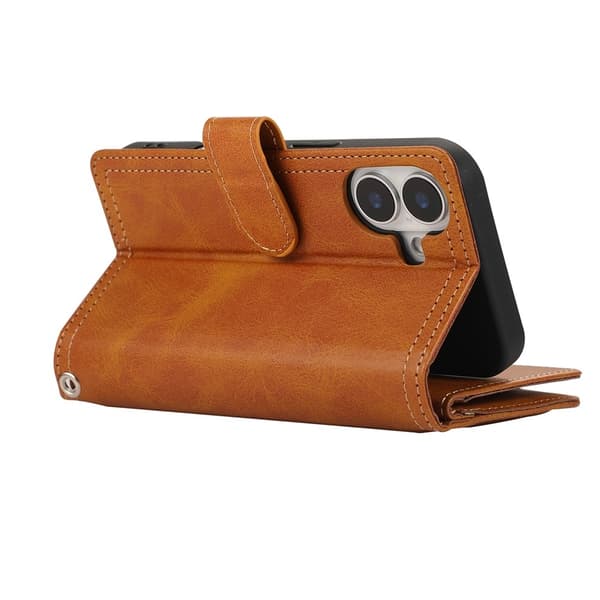 Plånboksfodral Multi-Slot iPhone 17 Cognac