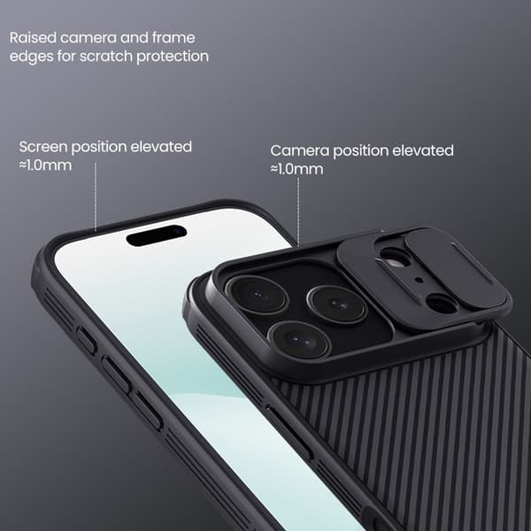 Nillkin CamShield Skal iPhone 17 Pro Svart