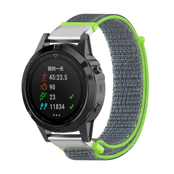 Nylonarmband Garmin Fenix 7 Pro Grön