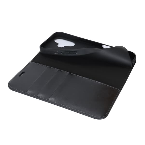 Mobilfodral iPhone 17 Äkta Läder Svart