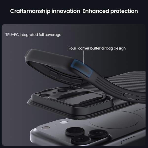 Nillkin CamShield Skal iPhone 17 Pro Max Svart