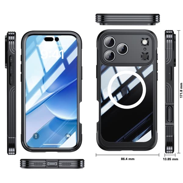 Ultra Full Protection MagSafe Case iPhone 17 Pro Black