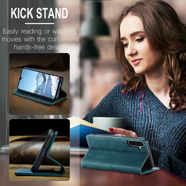 CaseMe Slim Plånboksfodral Samsung Galaxy A37 Blå