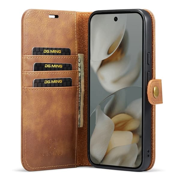 DG.MING 2-in-1 Magnet Wallet Google Pixel 10 Cognac