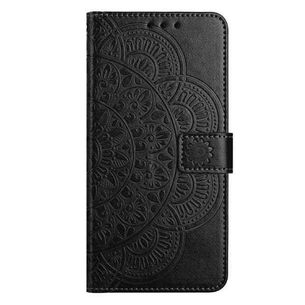 Plånboksfodral Mandala till iPhone 18 Pro med ställ Svart