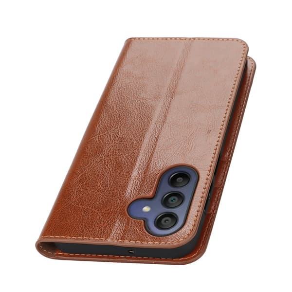 Mobilfodral Samsung Galaxy A17 Äkta Läder Brun