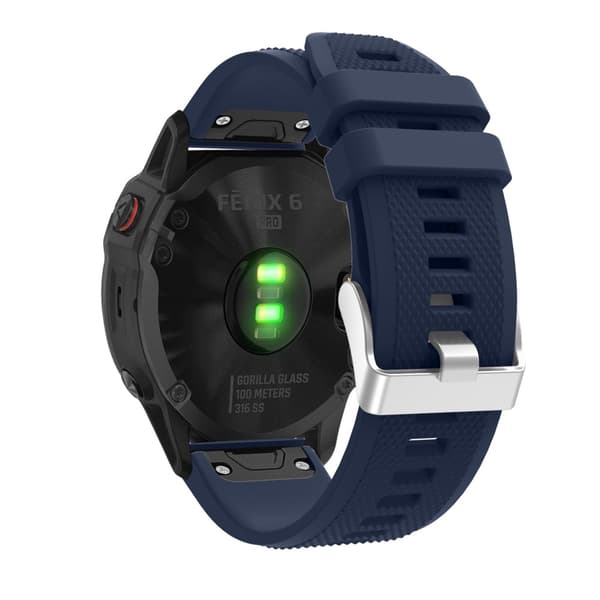 Silikonarmband Garmin Fenix E 47mm Mörkblå