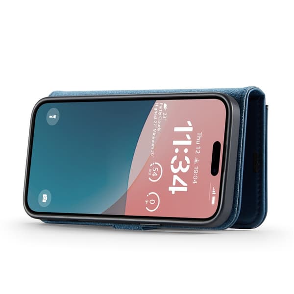 DG.MING 2-in-1 Magnet Wallet iPhone 17 Blue