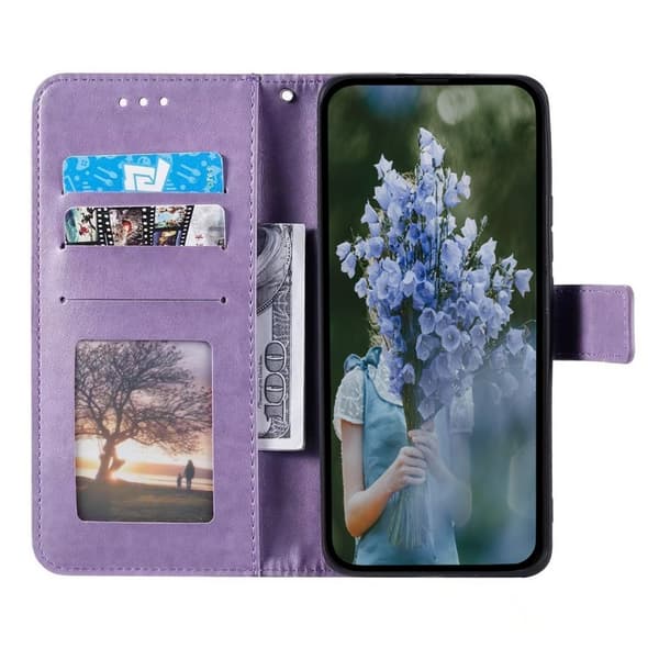 Läderfodral Mandala Samsung Galaxy S25 FE Lila