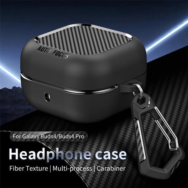 Carbon Case Samsung Galaxy Buds 4 Svart