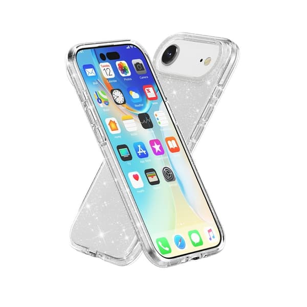 iPhone Air Skal Glitter Transparent