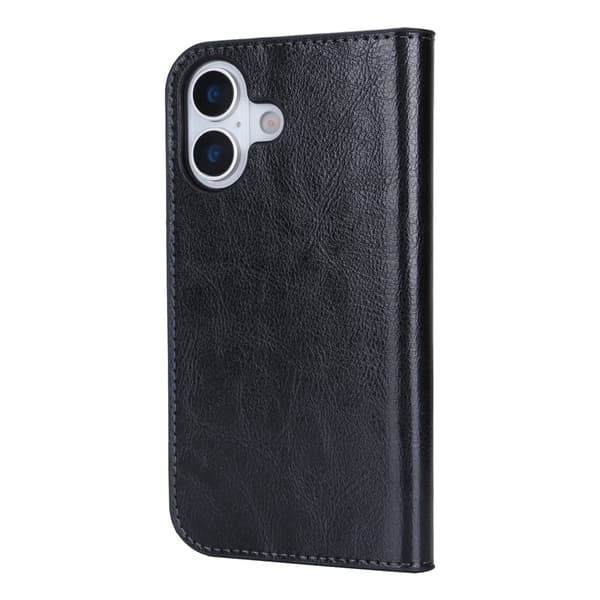 Mobilfodral iPhone 17 Äkta Läder Svart