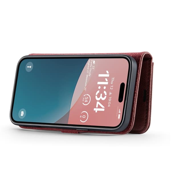 DG.MING 2-in-1 Magnet Wallet iPhone 17 Red