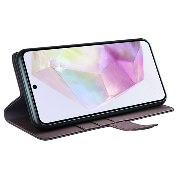 Äkta Läderfodral Samsung Galaxy A36 Brun