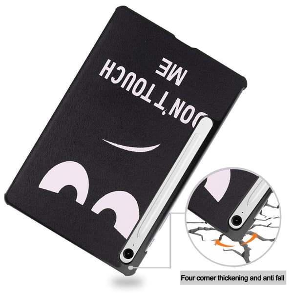 Samsung Galaxy Tab S10 FE Fodral Tri-fold Don't Touch Me