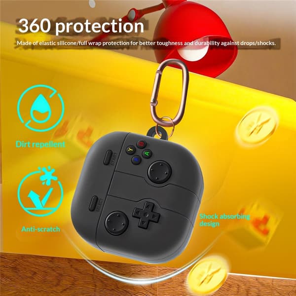 Silikonskal Samsung Galaxy Buds 4 Gamepad Svart
