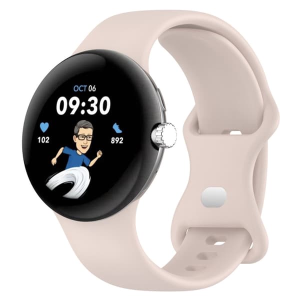 Silikonarmband Google Pixel Watch 4 41mm Rosa