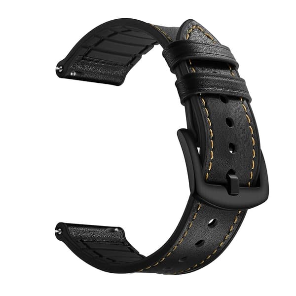 Äkta Läderarmband Garmin Vivoactive 5 Svart