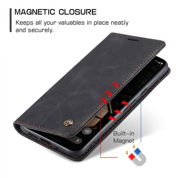 CaseMe Slim Plånboksfodral Google Pixel 10 Pro XL Svart
