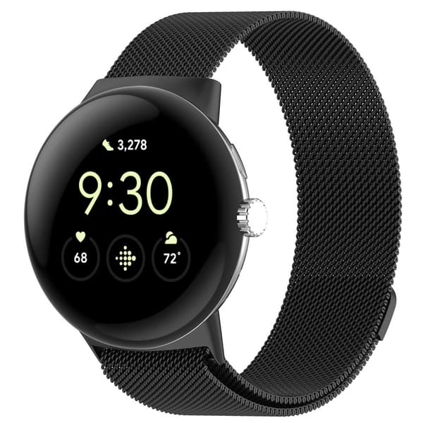 Milanese Loop Armband Google Pixel Watch 3 41mm Svart