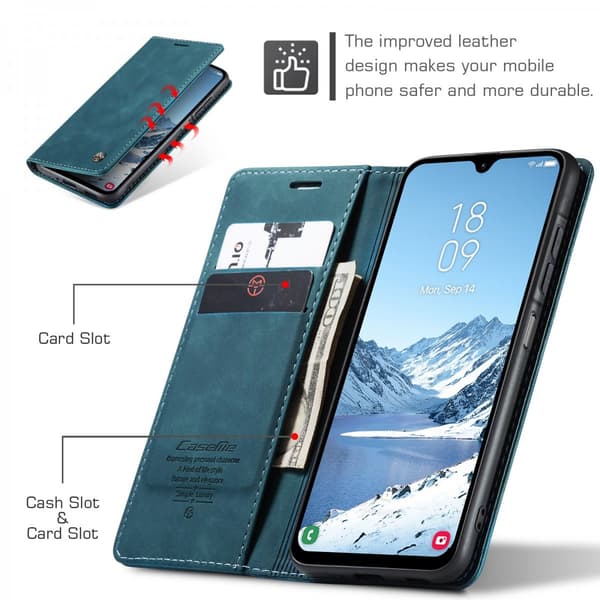 CaseMe Slim Plånboksfodral Samsung Galaxy A57 Blå