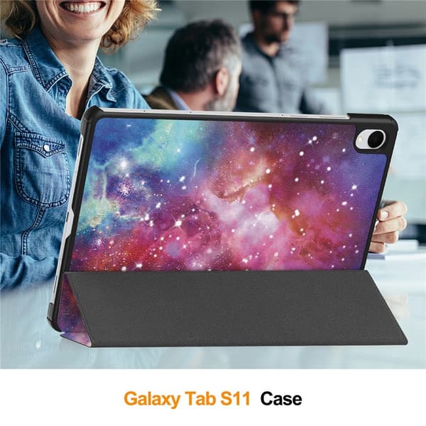 Samsung Galaxy Tab S11 Fodral Tri-fold Stjärnhimmel