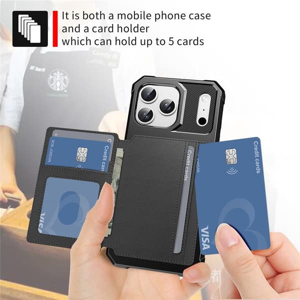 Multi-Slot Case iPhone 17 Pro Max Svart