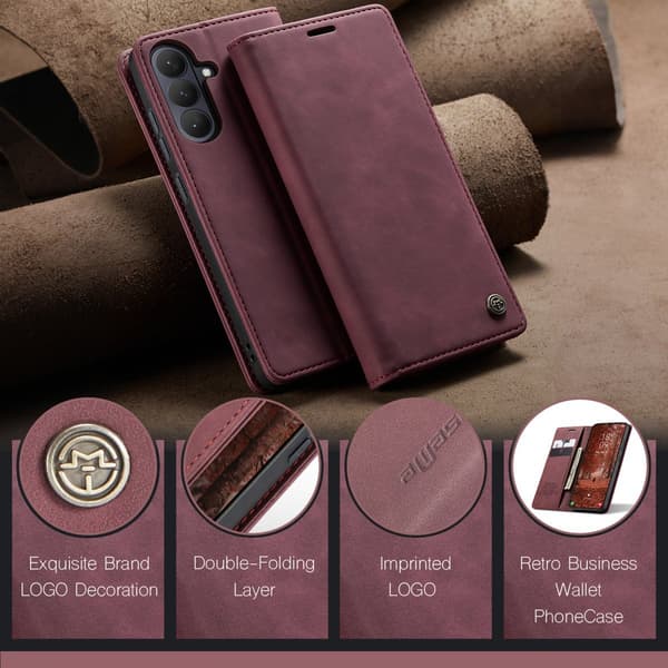CaseMe Slim Plånboksfodral Samsung Galaxy S26 Plus Röd