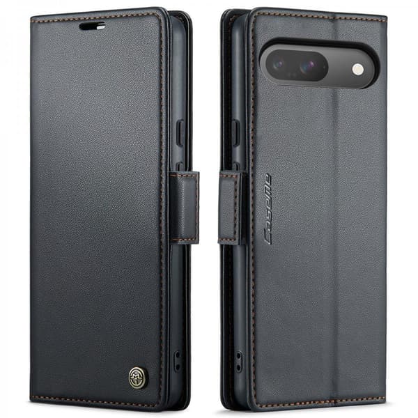 CaseMe Slim Plånboksfodral RFID-skydd Google Pixel 10 Svart
