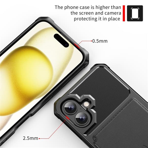 Multi-Slot Case iPhone 17 Svart