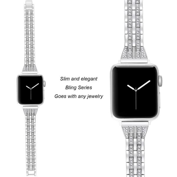 Slim Bling Bracelet Apple Watch Ultra 3 49mm Silver