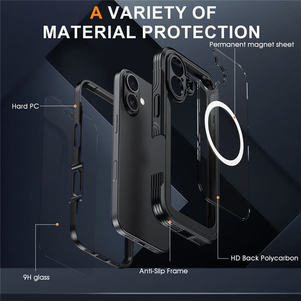 Ultra Full Protection MagSafe Case iPhone 17 Black