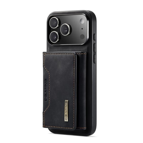 DG.MING 2 in 1 Magnetic Card Slot Case iPhone 17 Pro Black